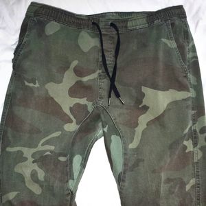 Large camo joggers